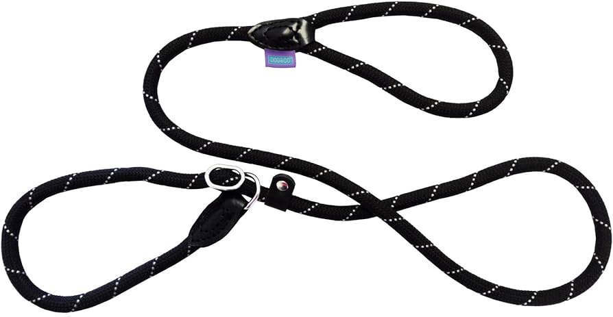 Hemmo & Co Slip Rope Lead - Mixed Colours 60” - Black