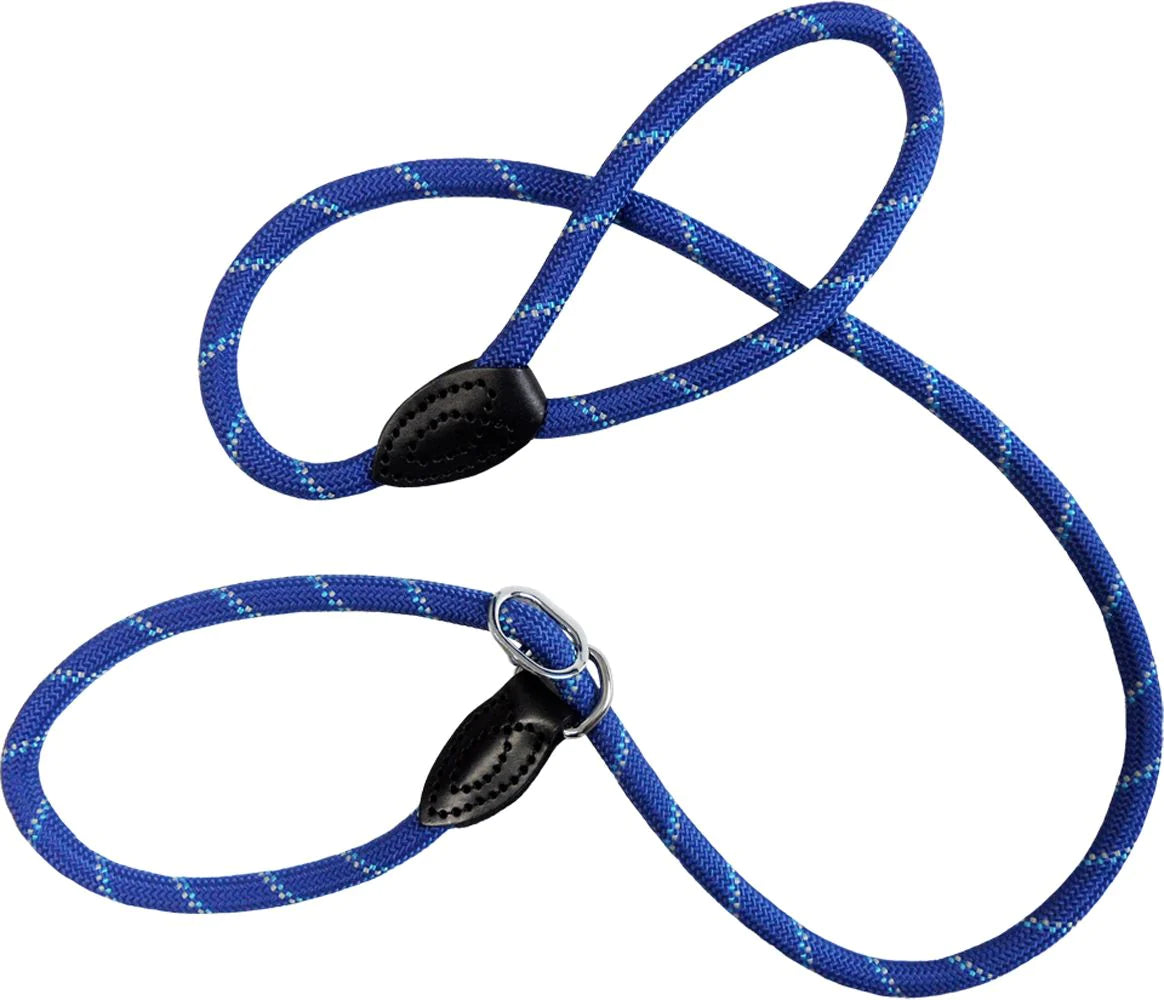 Hemmo & Co Slip Rope Lead - Mixed Colours 60” - Blue