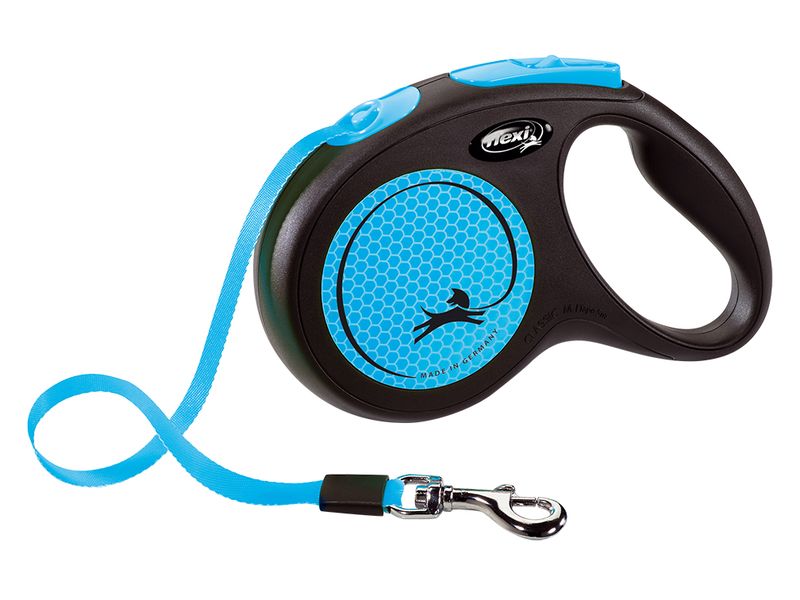 Flexi Neon Tape Lead – Medium Retractable Dog Leash