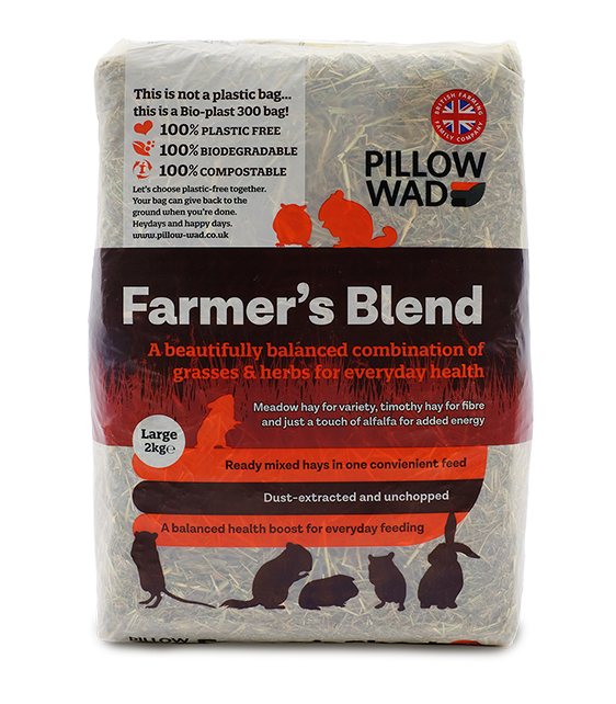 Farmer’s Blend by Pillow Wad – Premium Hay for Small Pets