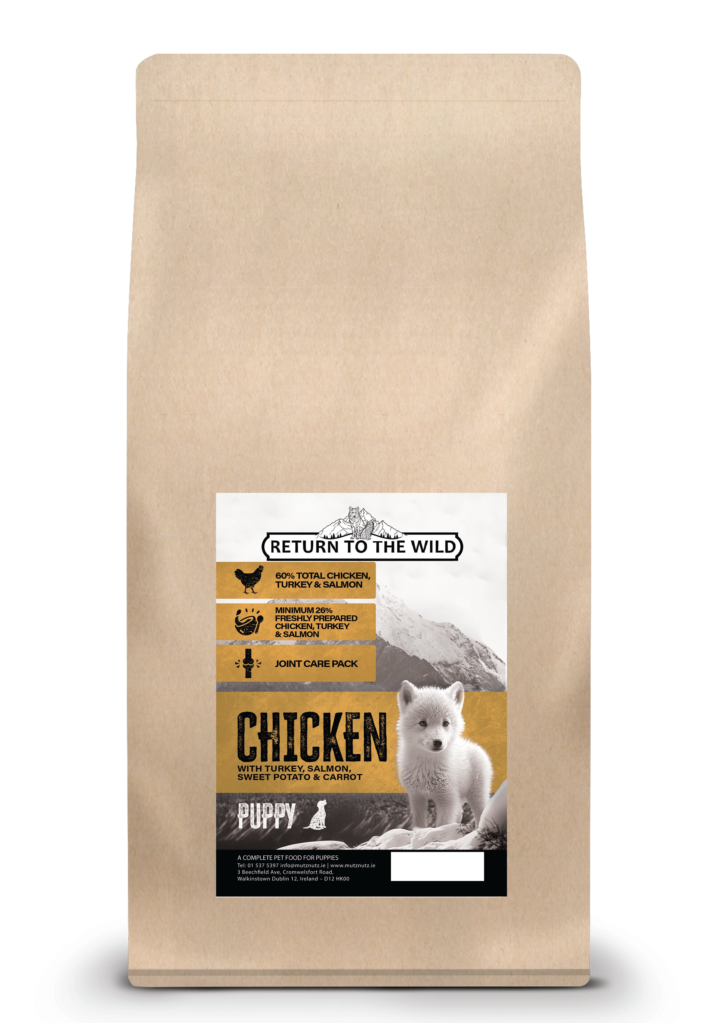 Return To The Wild - Grain Free Puppy - Chicken, Turkey, Salmon, Sweet Potato & Carrot