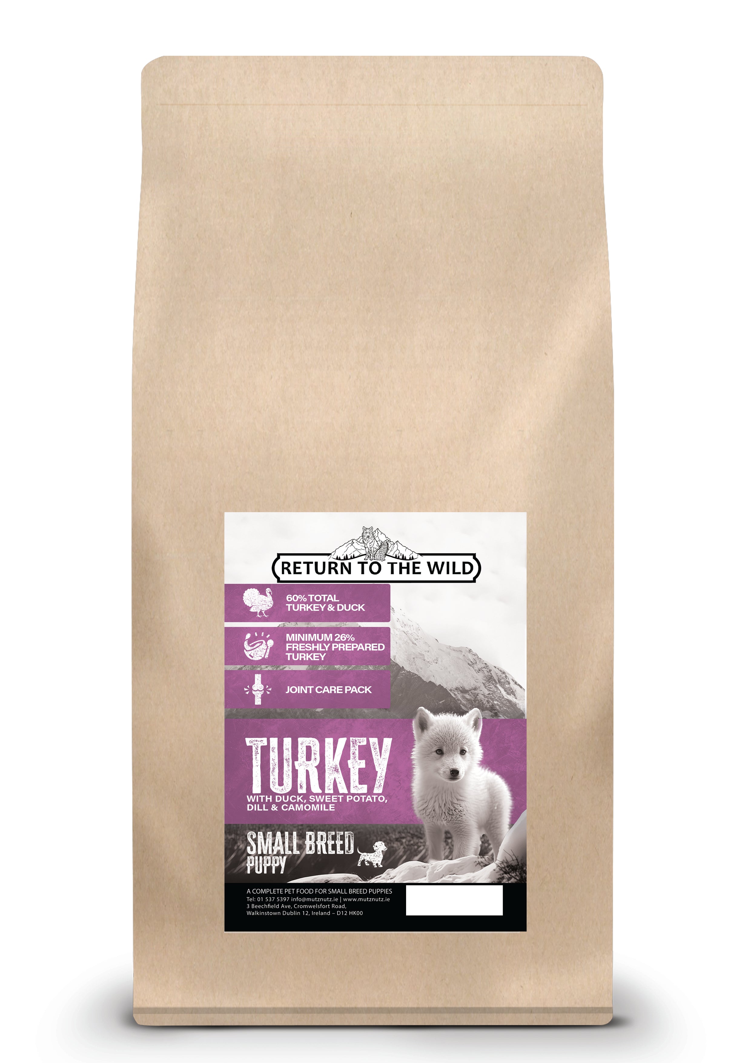 Return To The Wild Grain Free - Puppy - Small Breed - Turkey & Duck
