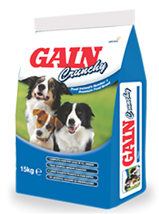 Gain Crunchy Dry Dog Food 15kg