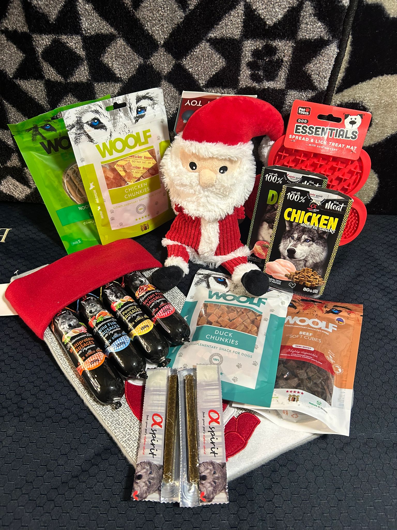 Premium doggy christmas stocking