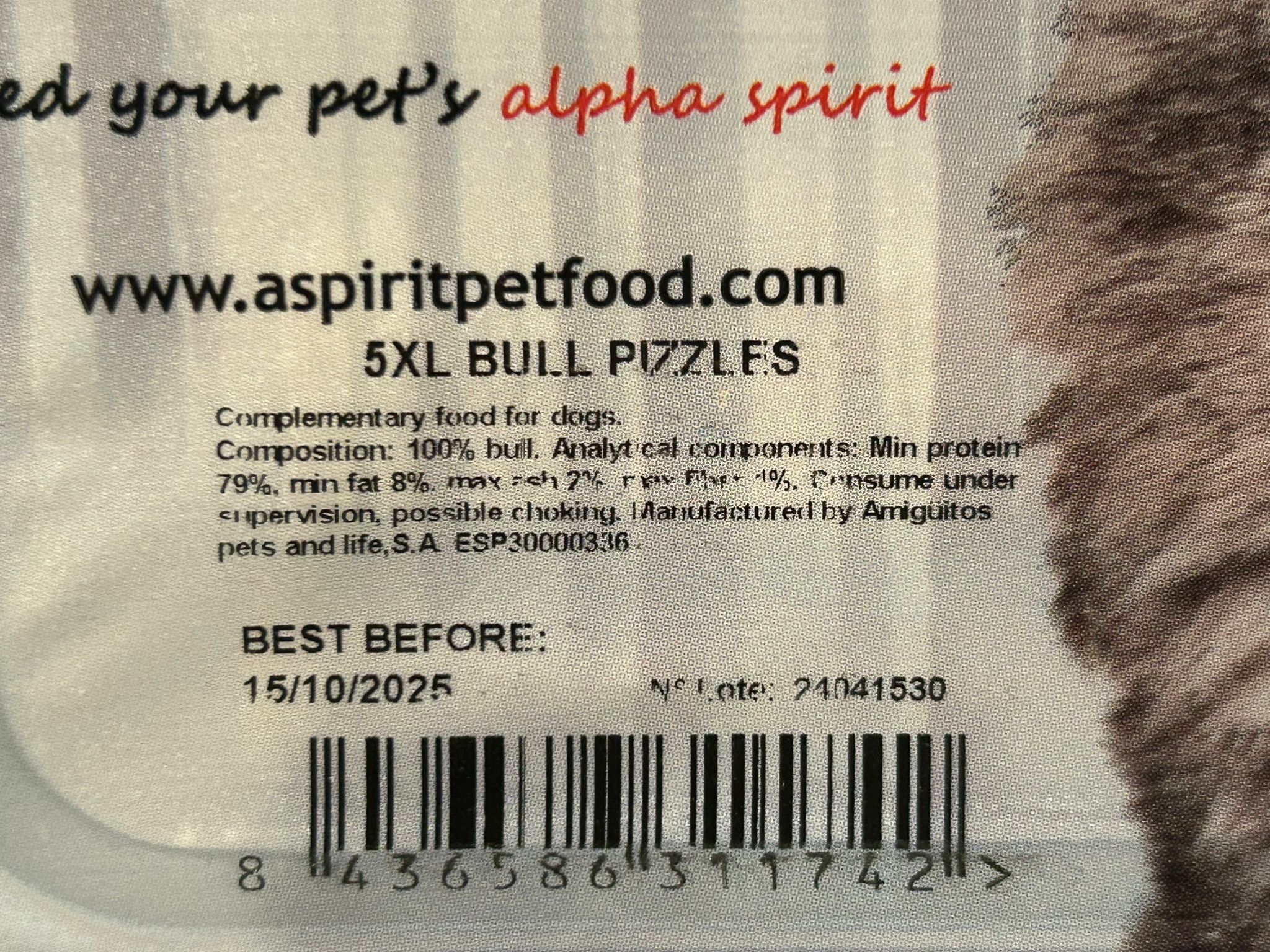 Alpha Spirit Bull Pizzle 5 pack