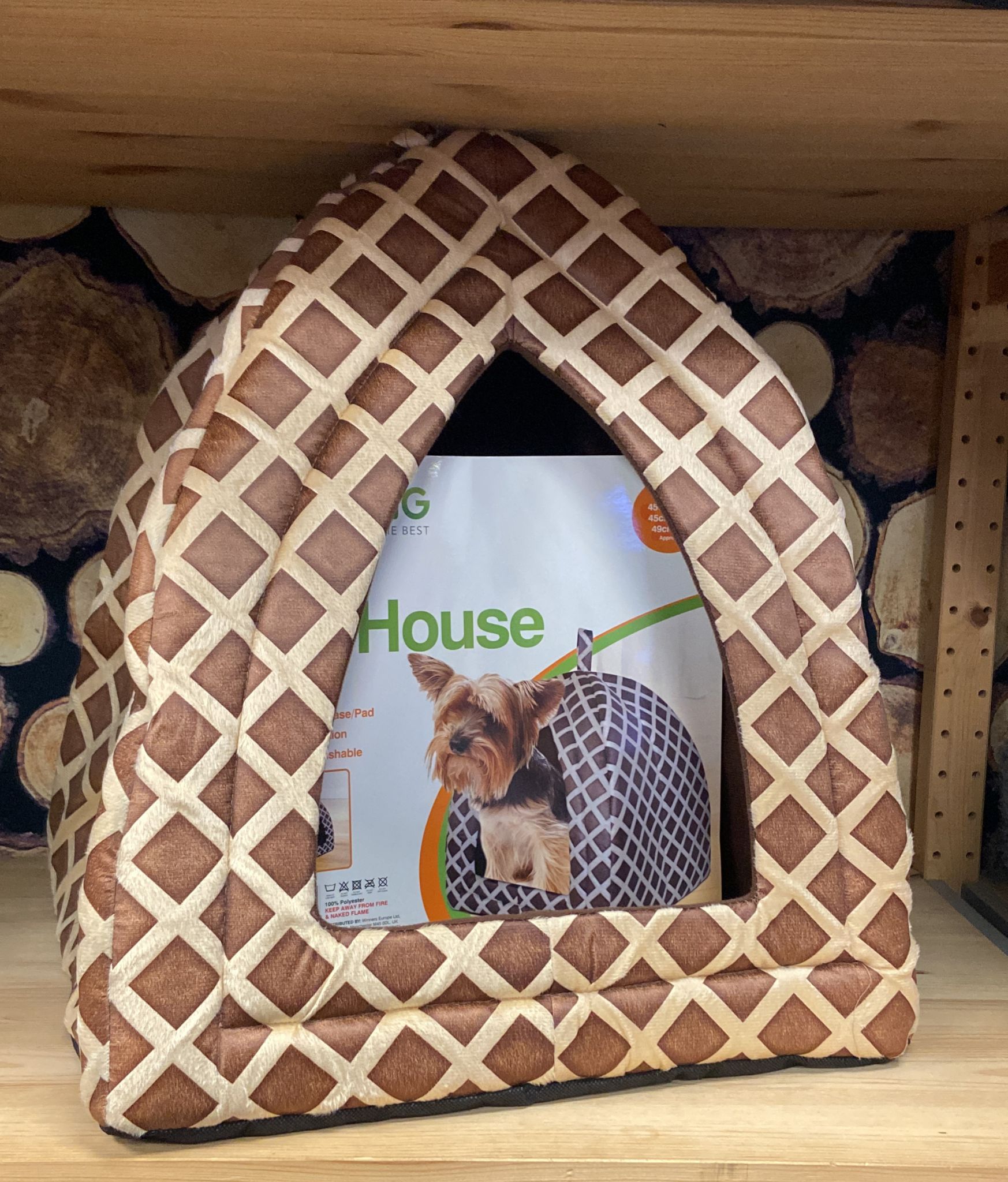 Pet Living Hooded Pet igloo House, Cat and small Dog Bed