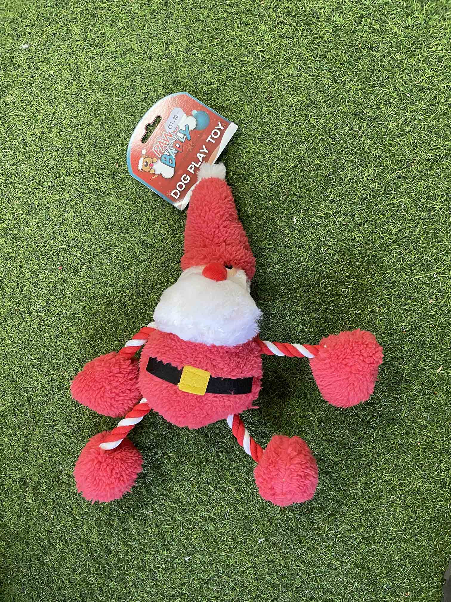 Xmas Santa Rope Dog Toy