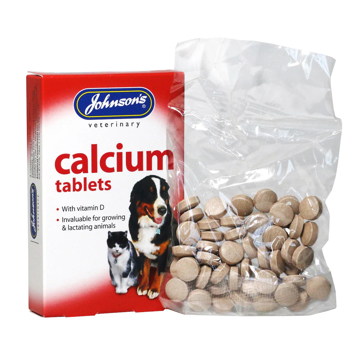 Johnsons Calcium Tablets For Cats & Dogs