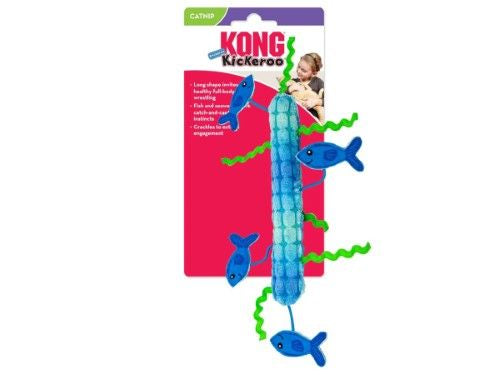 KONG Kickeroo – Blue Fish Kicking Cat Toy