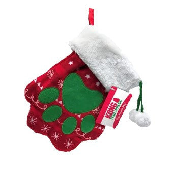 Kong Xmas Holiday Stocking Paw Large