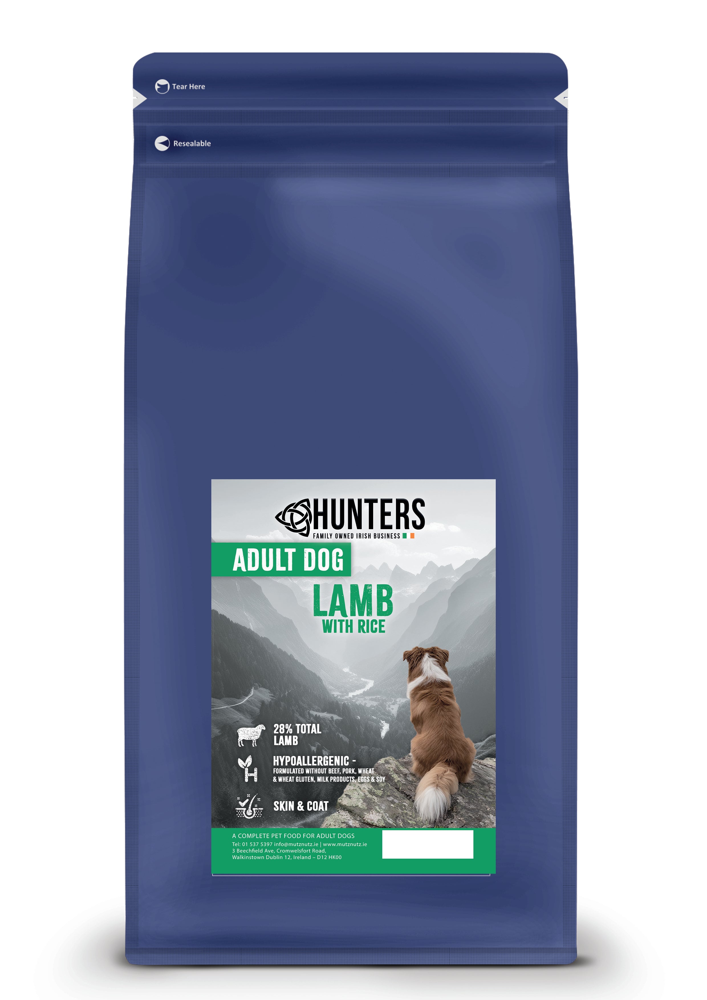 Hunters Adult Dog - Lamb with Rice