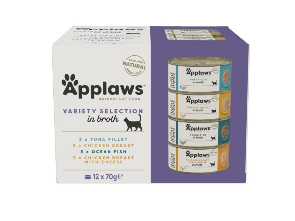 Applaws Wet Cat Food - Variety Multipack 12X70g