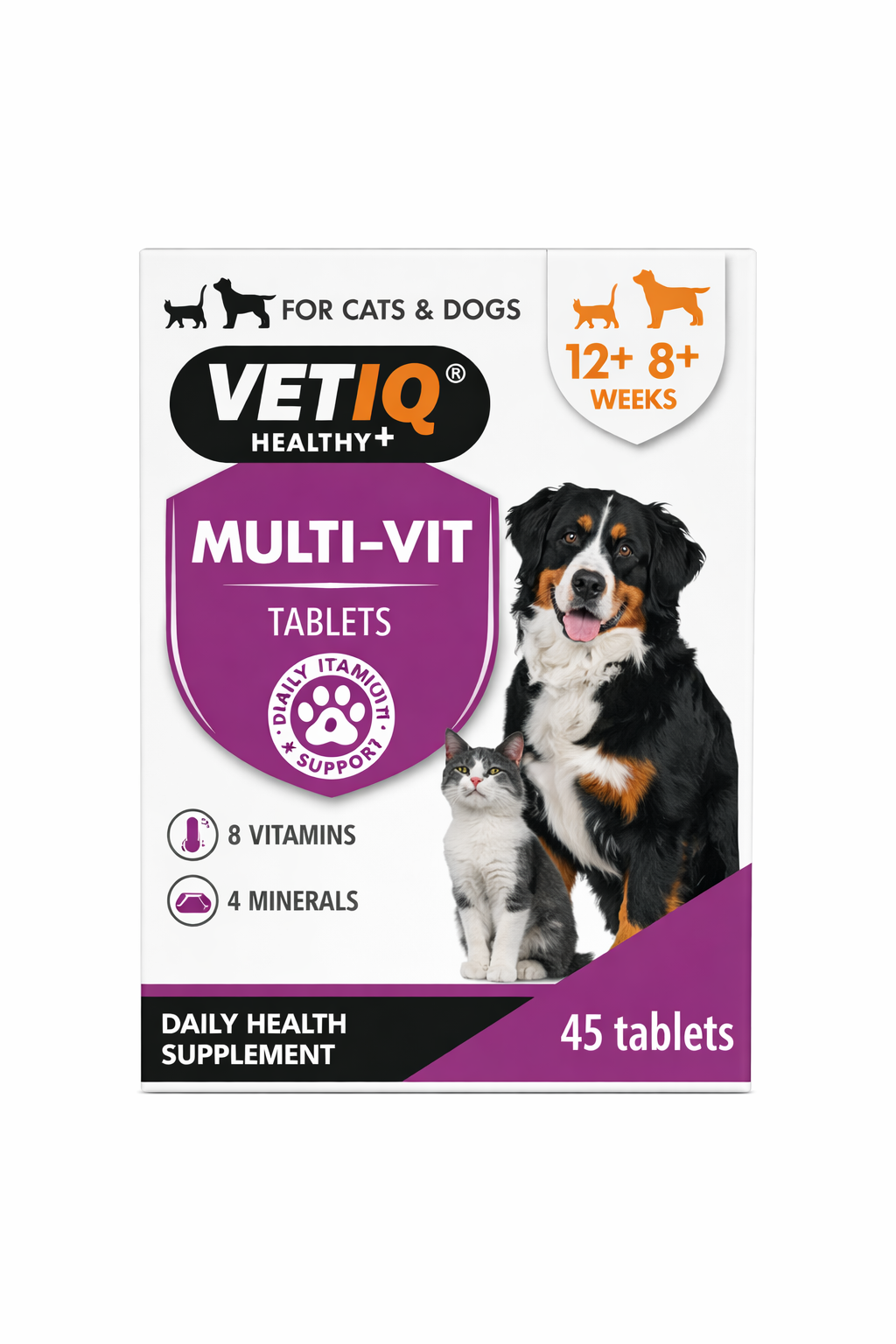 VETIQ Multi-Vit Tablets – Daily Health Supplement for Cats & Dogs