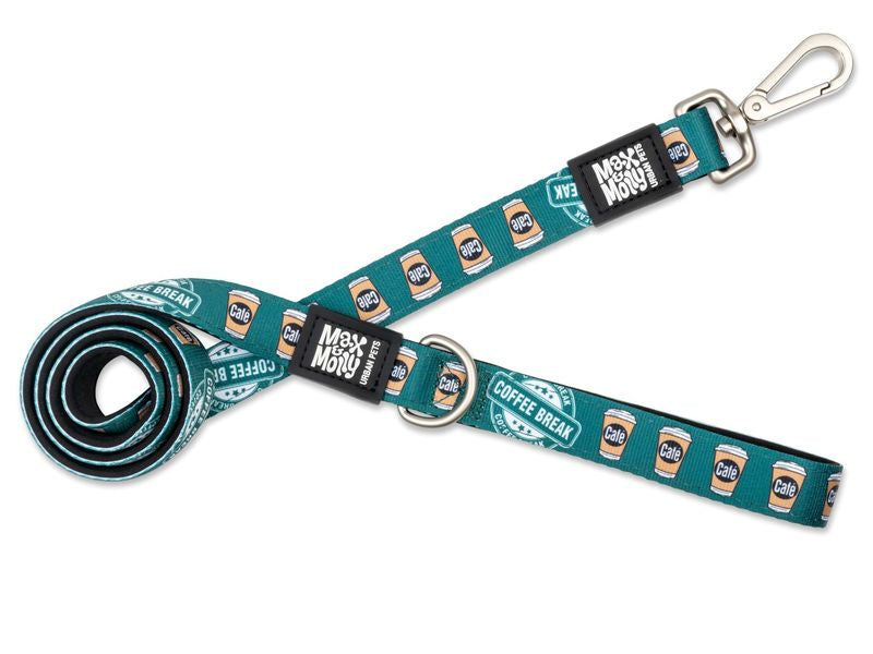 Coffee Break Dog Lead Medium 2CM X 120CM