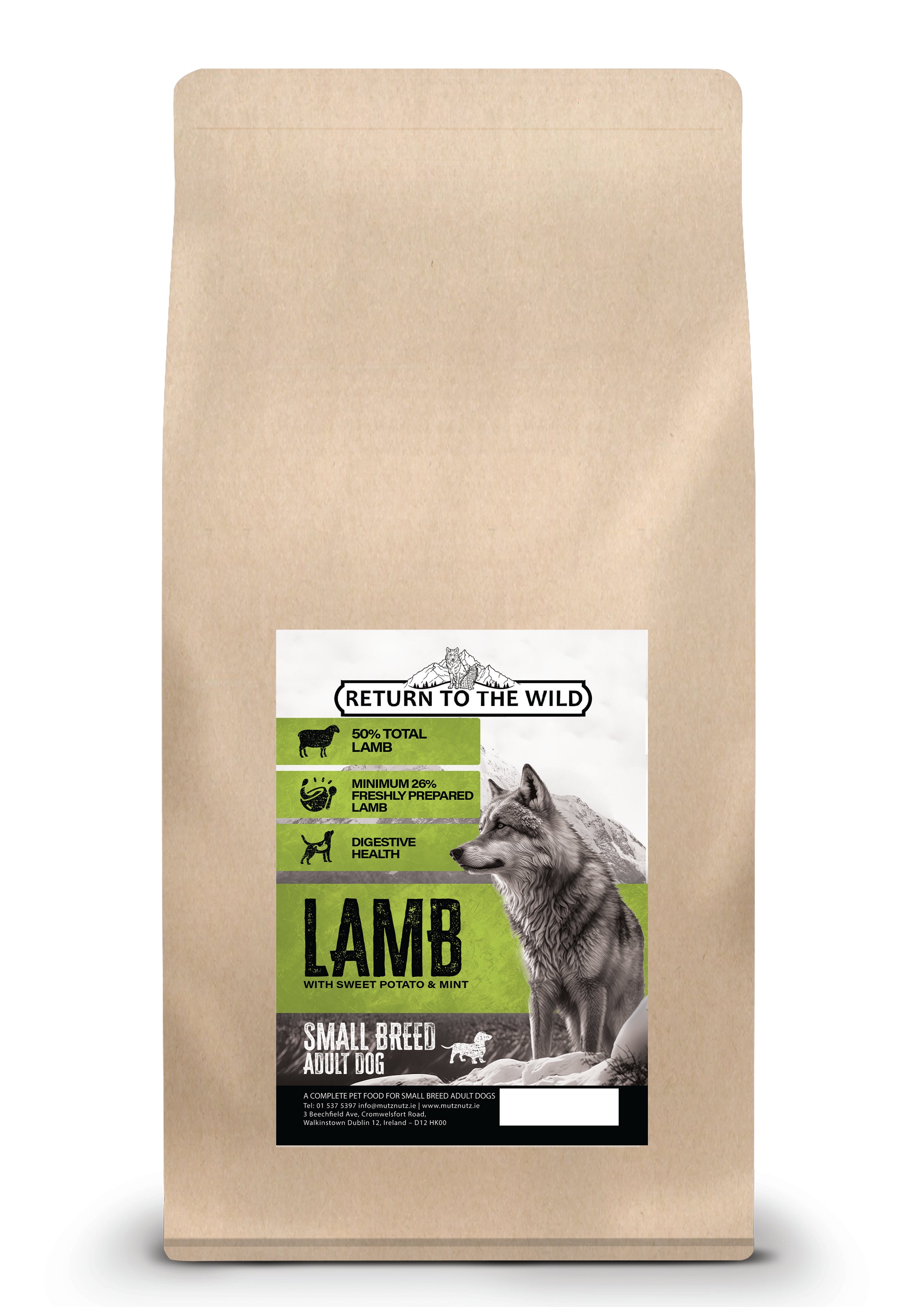 Return To The Wild Grain Free -  Adult Small Breed - Lamb