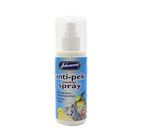 Johnson's Veterinary Anti-Pek Pump Spray – Behavioural Aid for Cage Birds