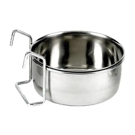 Classic Coop Cup – Stainless Steel Hook-On Feeding Bowl