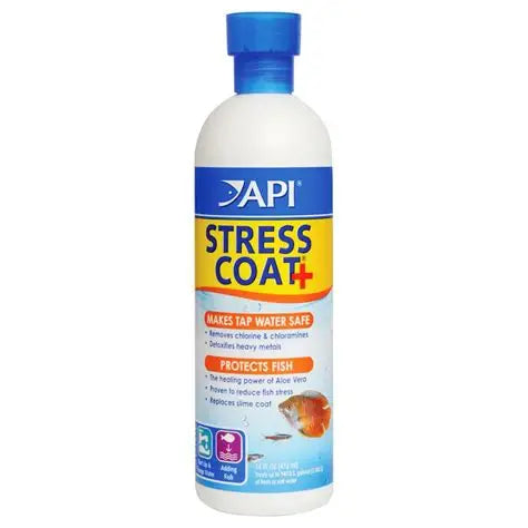 API Stress Coat+ - Aquarium Water Conditioner and Fish Protector