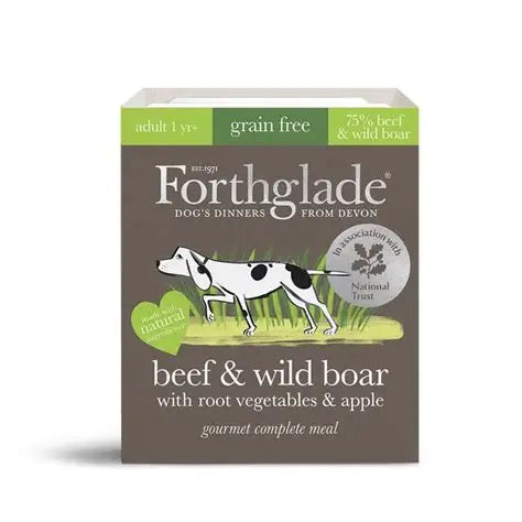 Forthglade Grain-Free Beef & Wild Boar  Wet Dog Food