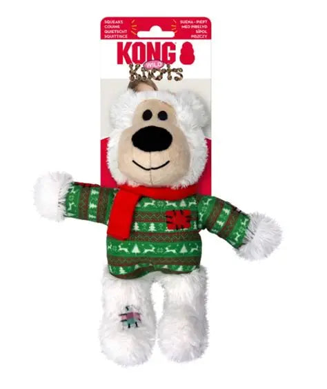 KONG Wild Knots Holiday Bear