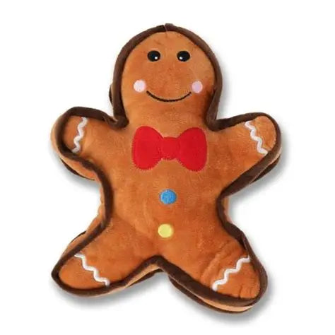 Gingerbread Man Dog Play Toy