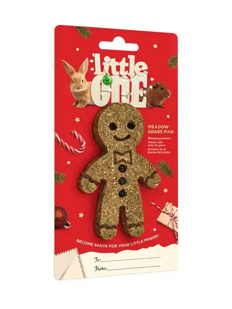 Little One Meadow Grass Man – A Crunchy Christmas Treat for Small Pets