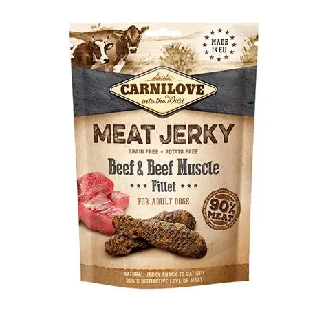 Carnilove Meat Jerky – Beef & Beef Muscle Fillet Bar