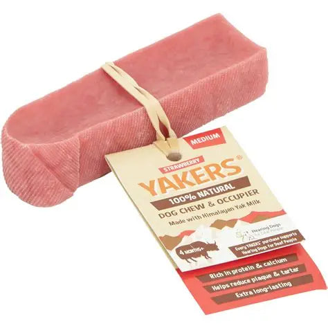 Strawberry Yakers Dog Chew