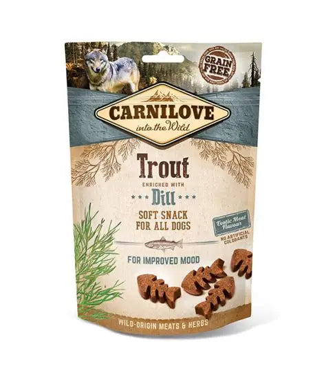 Carnilove into the Wild Soft Trout Snack with Dill