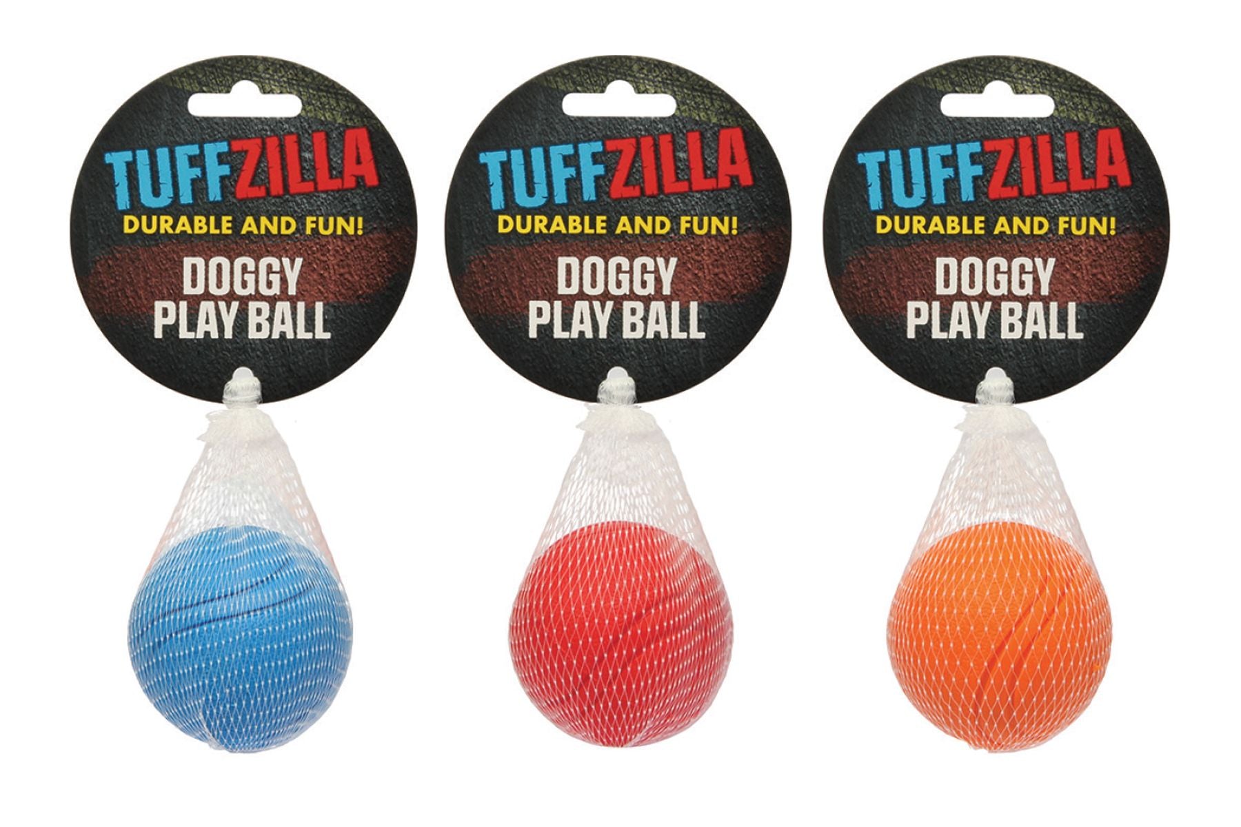 TUFFZILLA Durable & Fun Doggy (3 Balls)