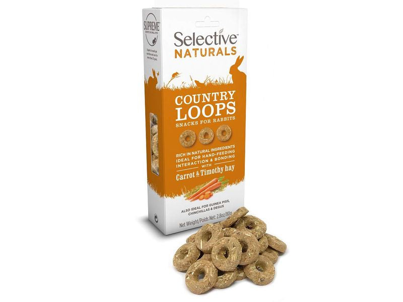 Selective Naturals Country Loops– Carrot & Timothy Hay