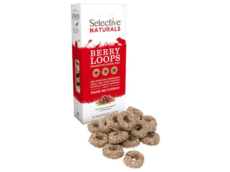 Selective Naturals Berry Loops – Cranberry & Timothy Hay