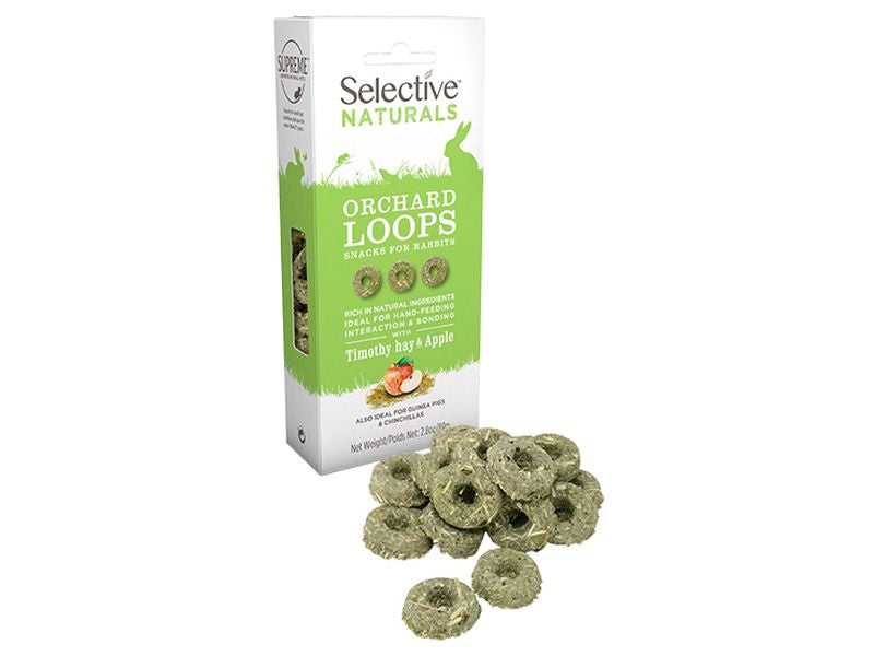 Selective Orchard Loops for Rabbits– Apple & Timothy Hay Treats