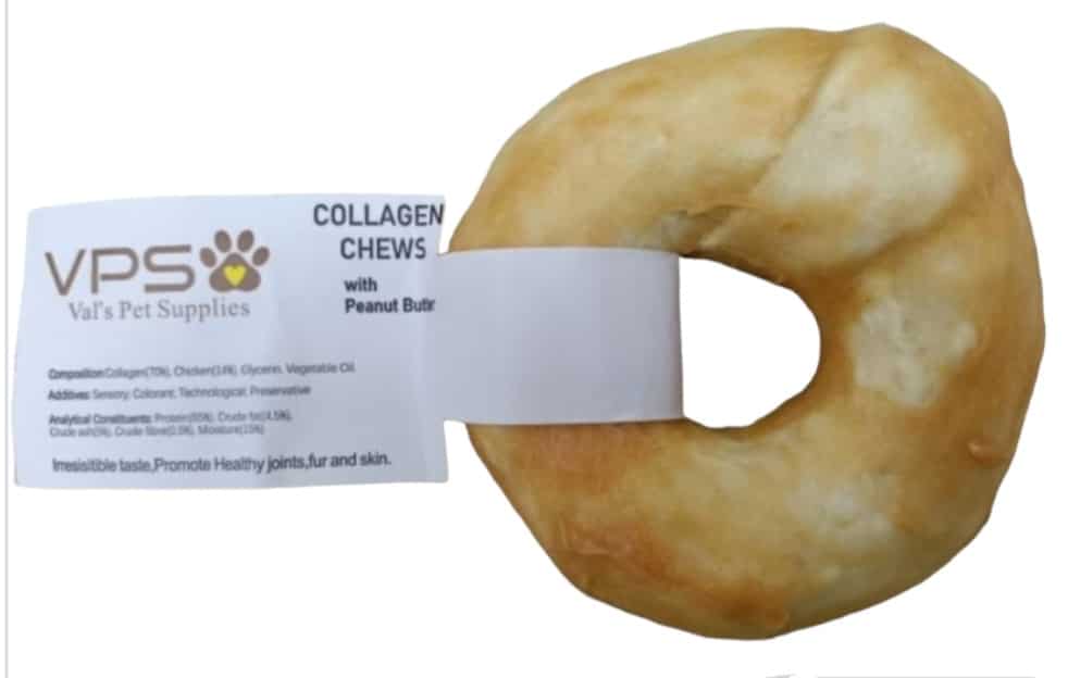 Peanut Butter Collagen Donut Dog Treat