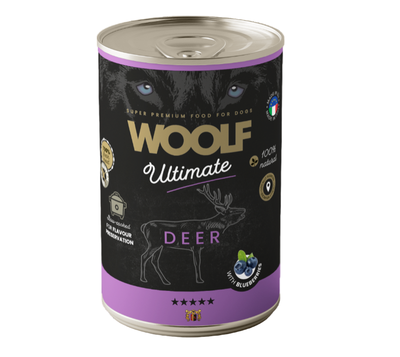 Woolf Deer Canned Wet Dog Food