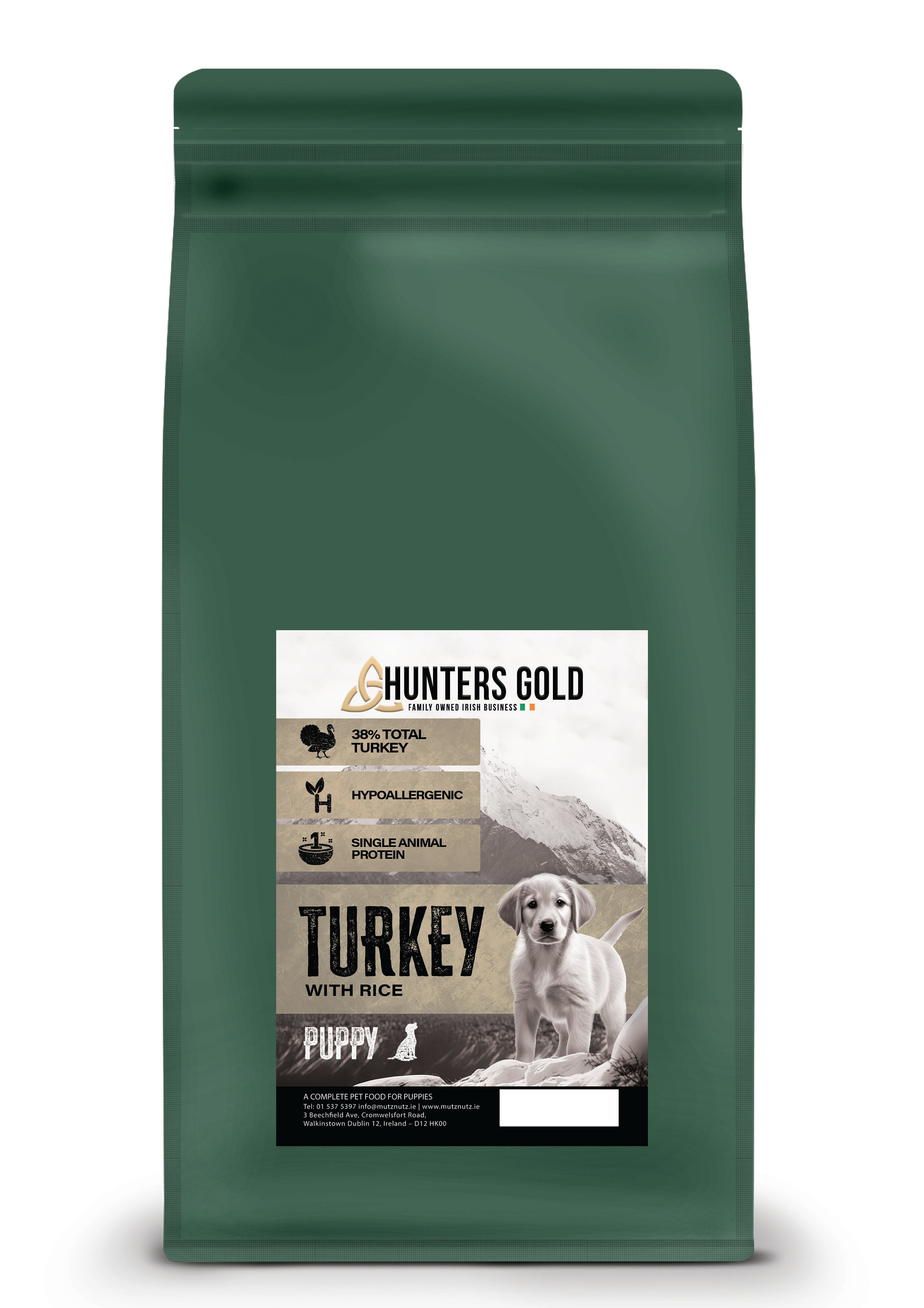 Hunters Gold - Puppy Turkey and Rice