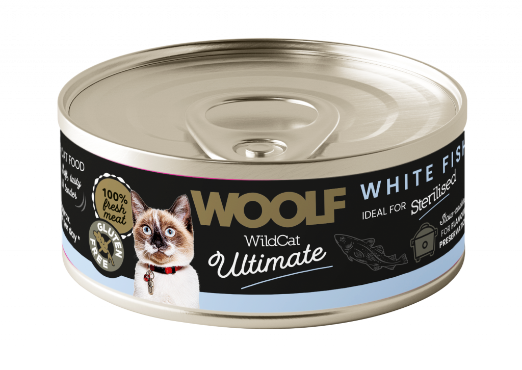 Woolf wildcat ultimate wet cat food Whitefish