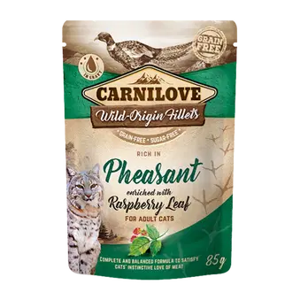 Carnilove Cat Wet Adult Food - Pheasant with Raspberry Leaves