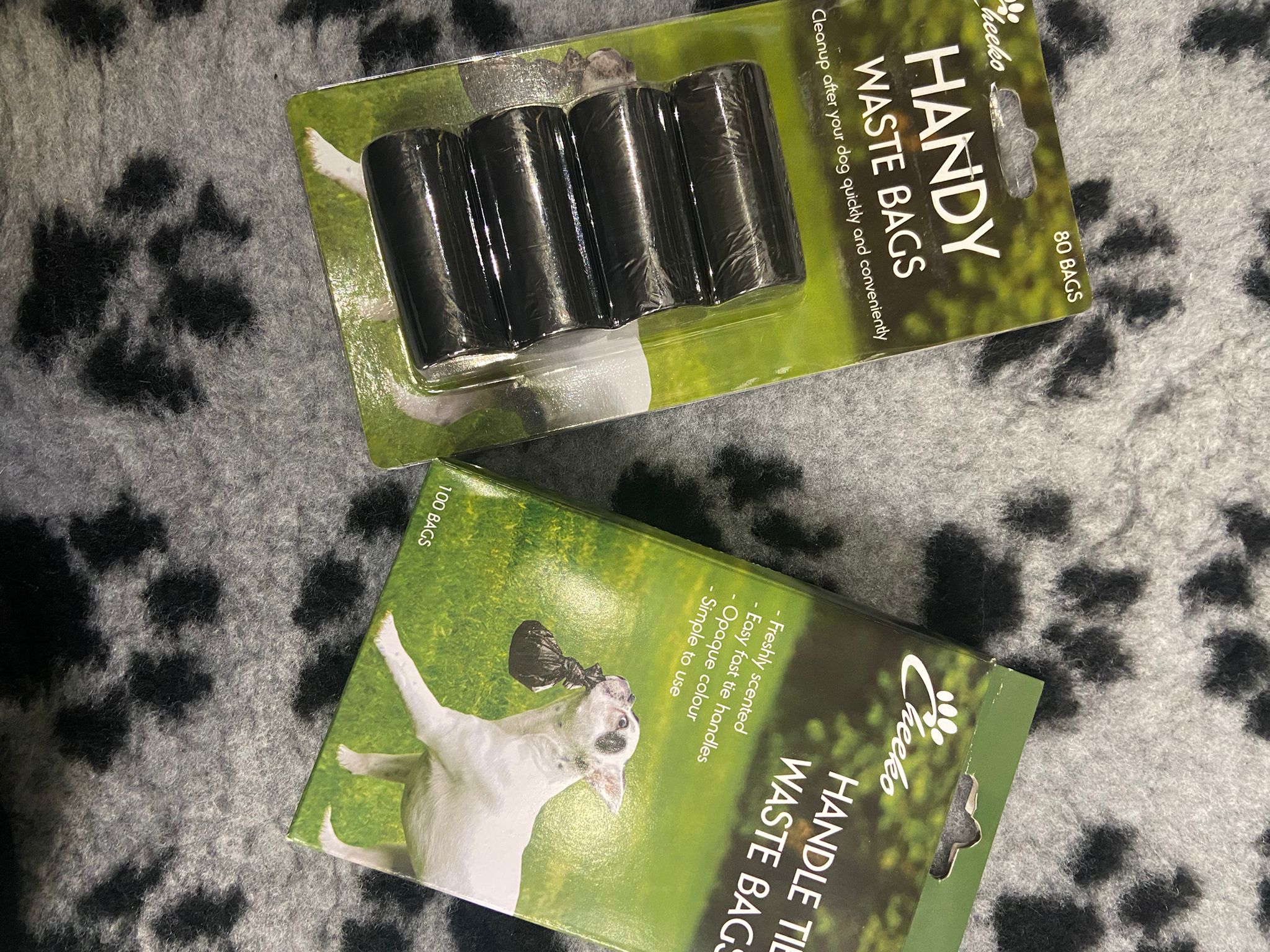 80 Handy Tie Waste Bags for Dogs