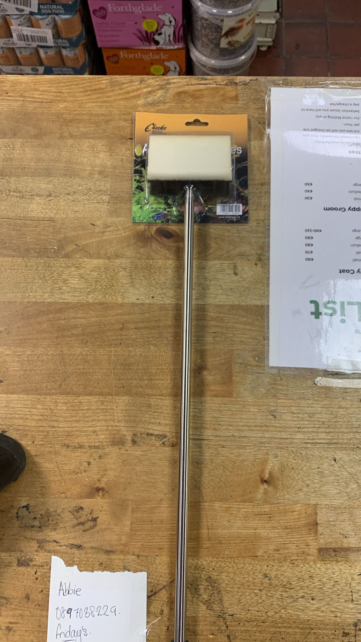 Cheeko Long-Handled Aquarium Sponge – Dual-Sided Cleaning Tool