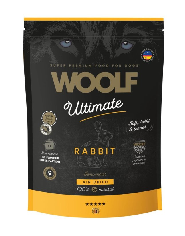 Woolf Ultimate With Rabbit Air Dried Semi Moist Dog Food