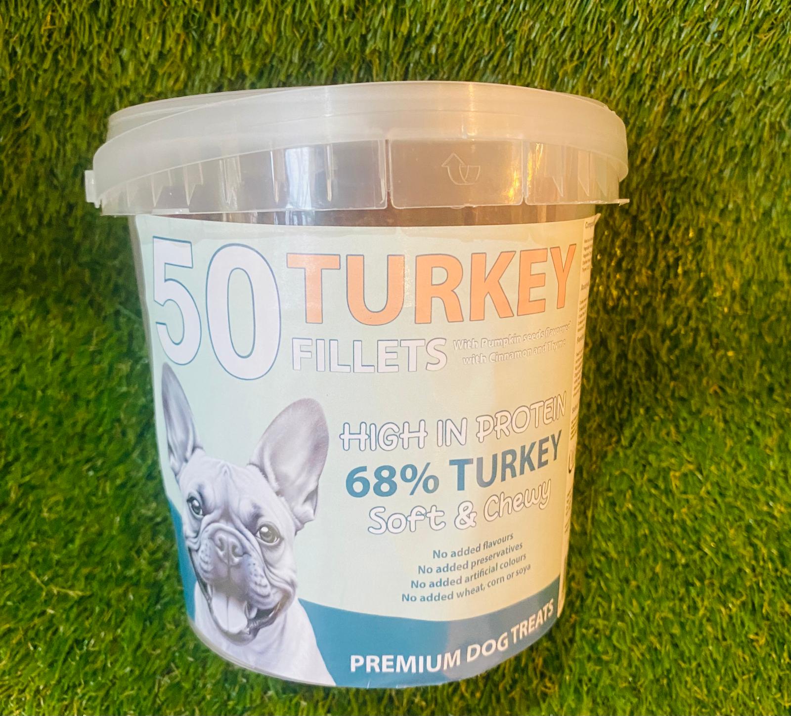 50 Turkey Fillet Dog Treats