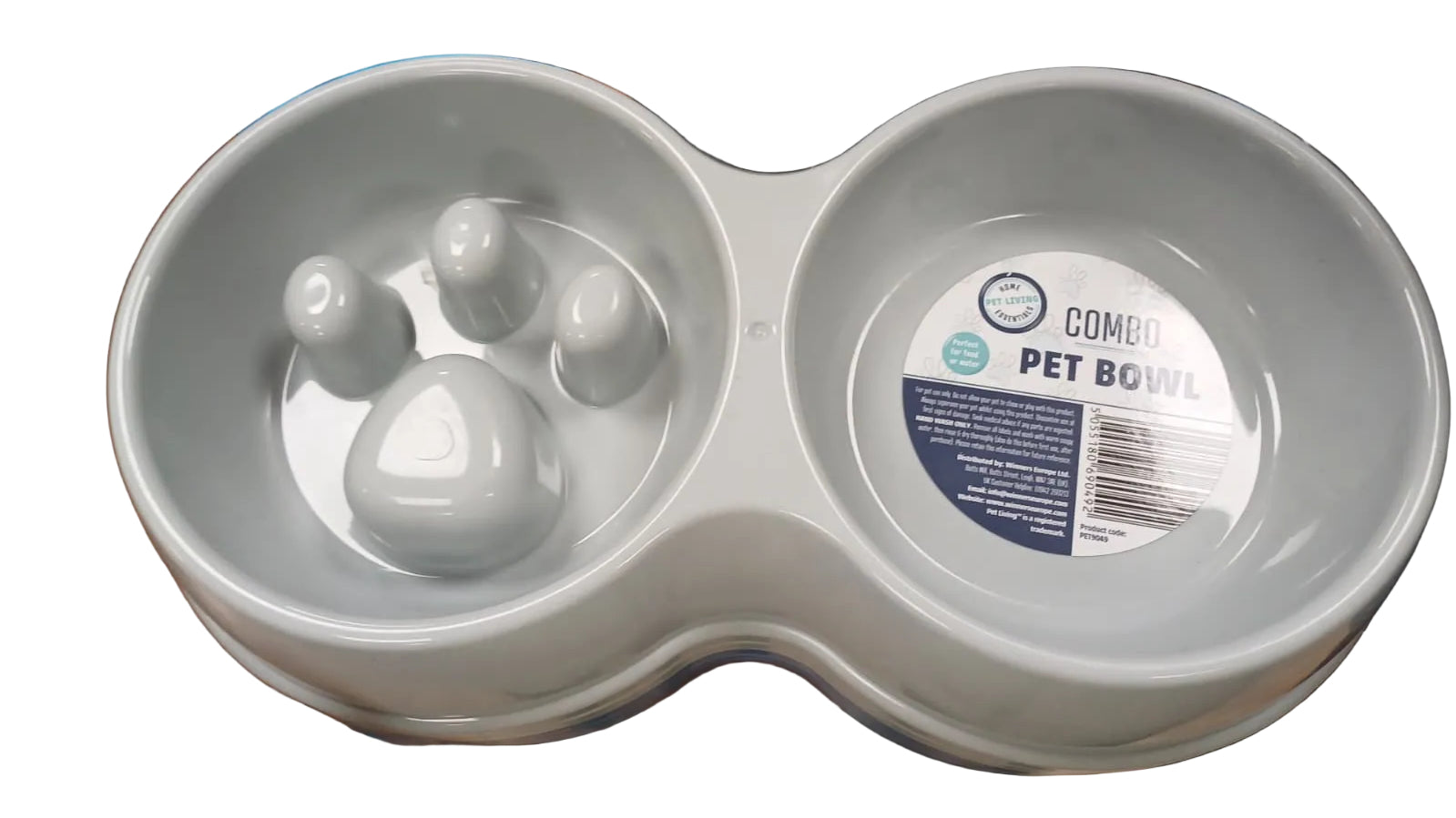 Combo Pet Bowl – Dual Feeding & Slow Feeder Design