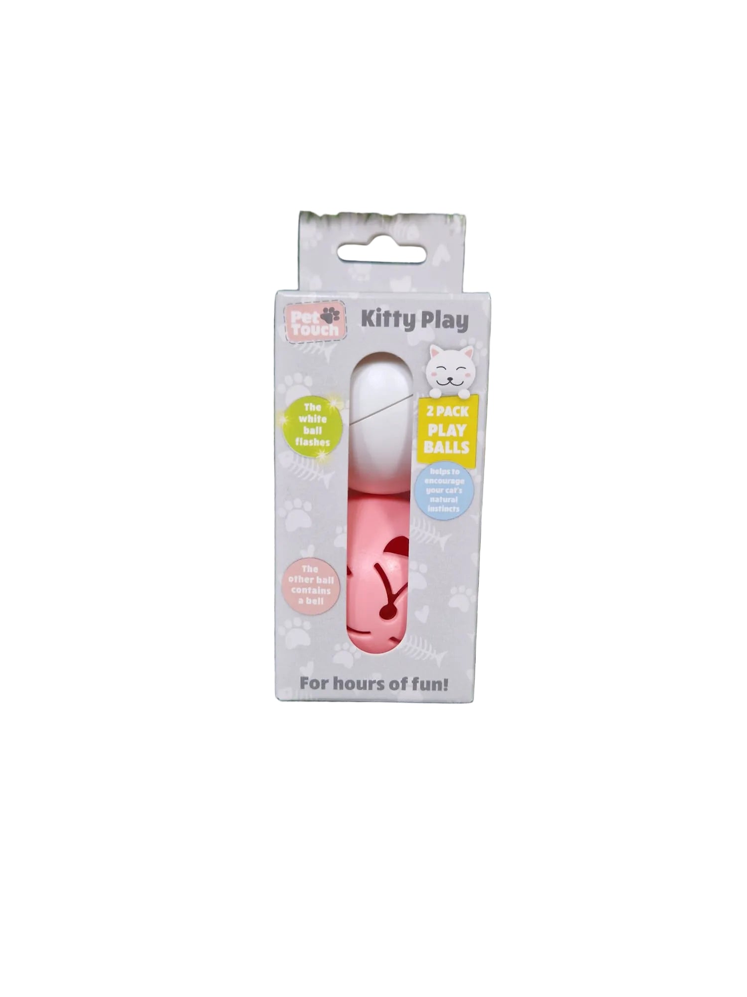 Pet Touch Kitty Play – 2 Pack Flashing & Bell Balls