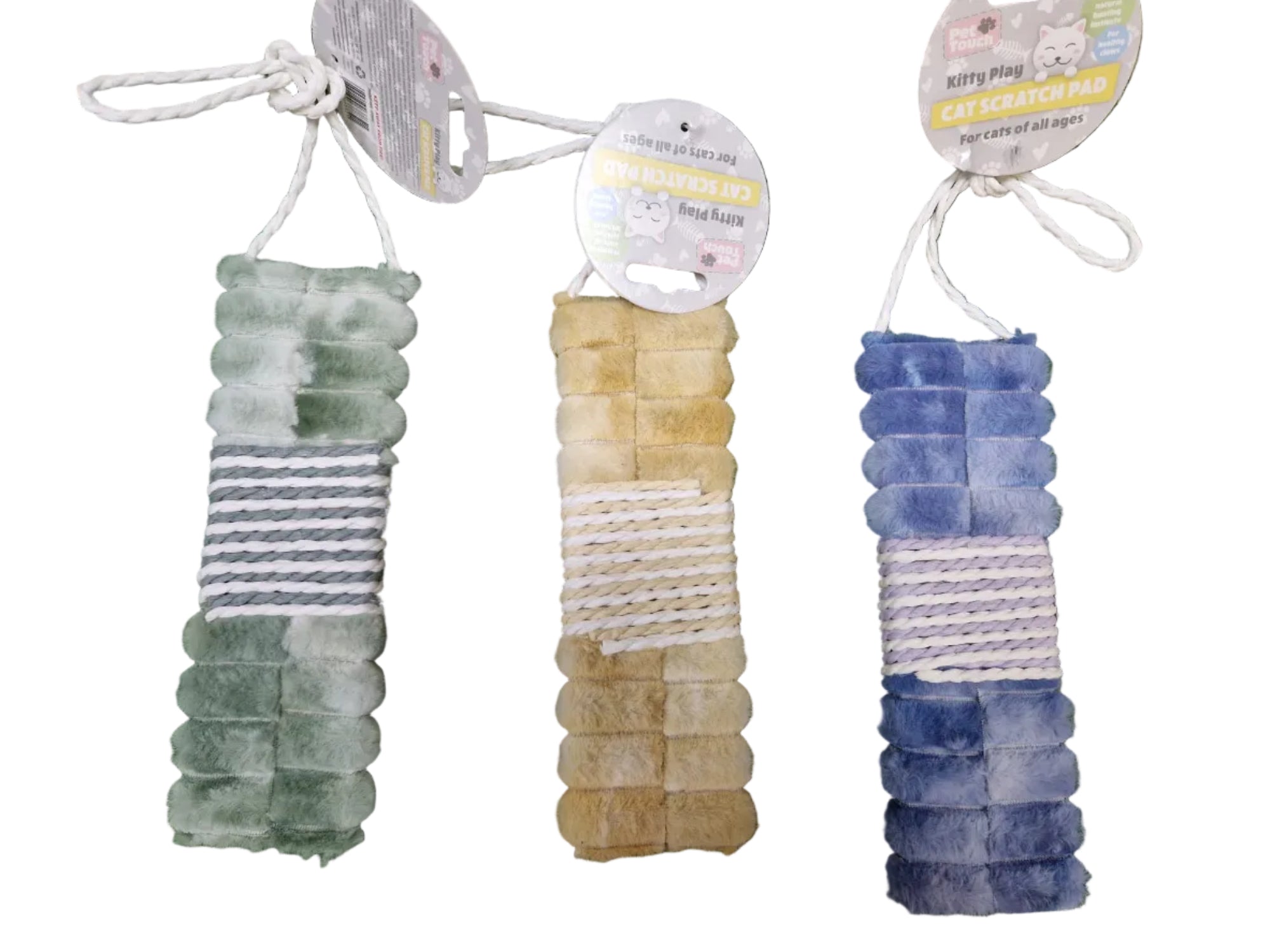 Pet Touch Plush & Rope Cat Scratch Pads