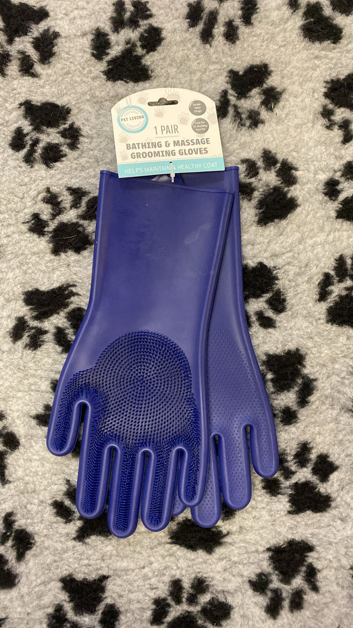 Pet Living Bathing & Massage Grooming Gloves
