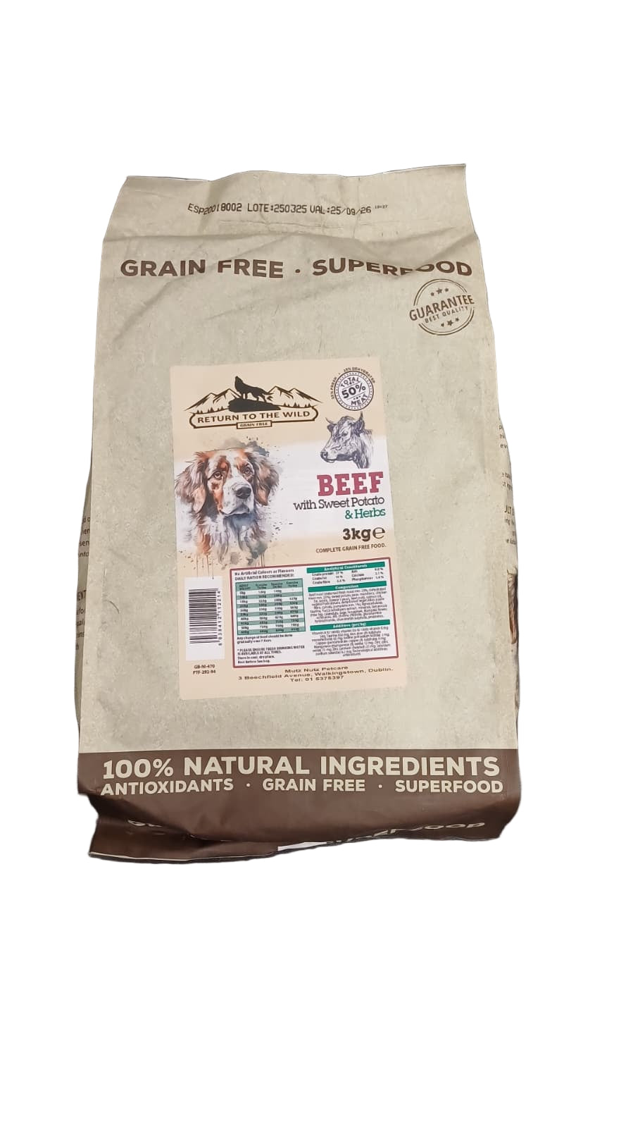 Superfood Return to the Wild  - Adult Dog - 65% Beef