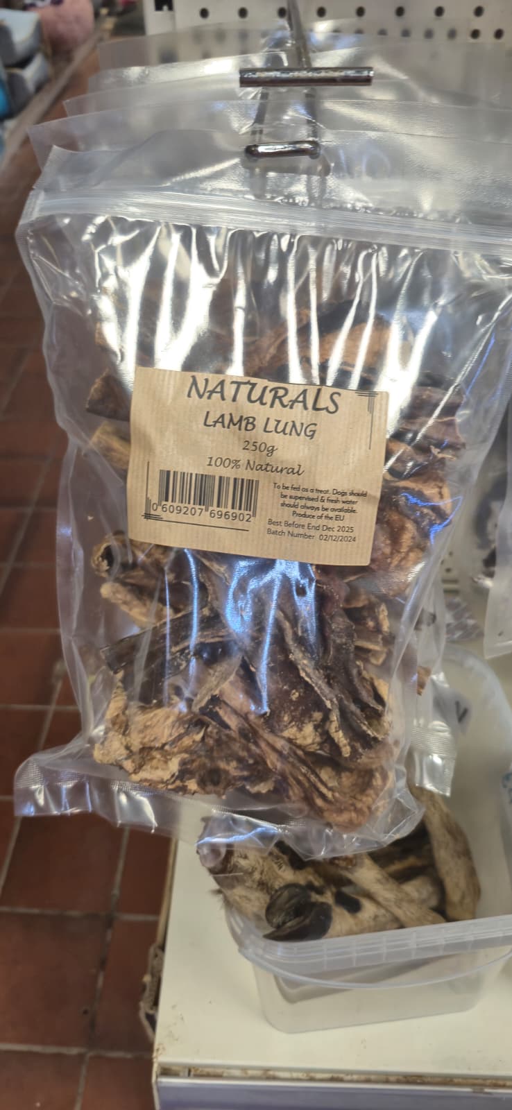 Naturals Lamb Lung Dog Treats