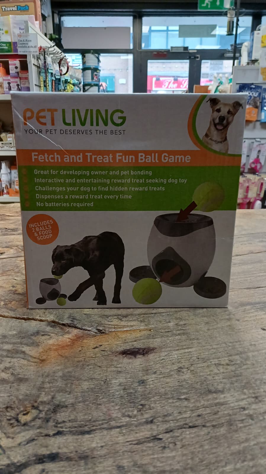 Pet Living Fetch & Treat Fun Ball Game