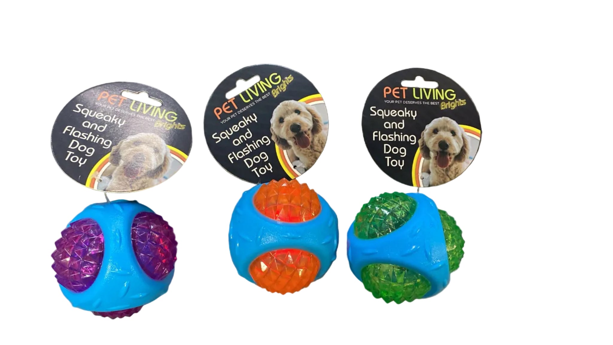 Pet Living Brights – Squeaky & Flashing Dog Toy